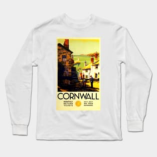 Vintage Travel - Cornwall Long Sleeve T-Shirt